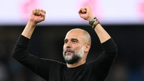 Pep Guardiola, treinador do manchester city<br />
. (Photo by Stu Forster/Getty Images)