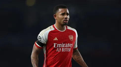 Gabriel Jesus, atacante do Arsenal. (Photo by Richard Heathcote/Getty Images)