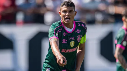Thiago Silva em campo durante a partida entre RB Bragantino e Fluminense, pelo Brasileirão. (Sipa US / Alamy Stock Photo)