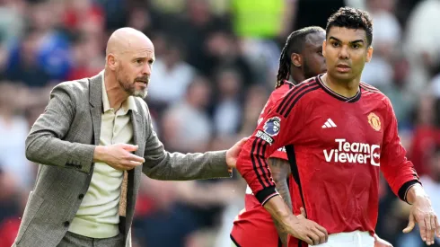 Ten Hag abriu o jogo sobre o brasileiro (Foto: Michael Regan/Getty Images)