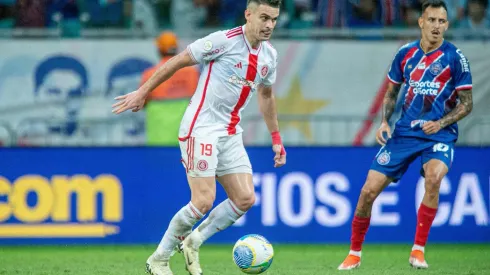 Borré em ação no duelo entre Bahia e Internacional, no Brasileirão. (Sipa US / Alamy Stock Photo)