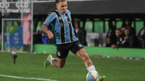 Soteldo em campo na partida entre Grêmio e Corinthians, nas oitavas de final da Copa do Brasil. (AGIF / Alamy Stock Photo)