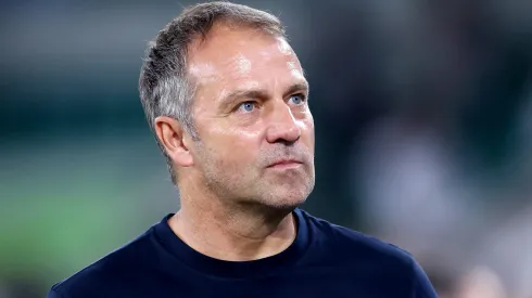 HANSI FLICK, TREINADOR DO BARCELONA. (Photo by Alex Grimm/Getty Images)