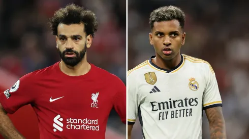 Rodrygo tem nova atualização e Real Madrid está ciente sobre possível ida para Liverpool. Fotos: Nathan Stirk e Florencia Tan Jun/Getty Imagens