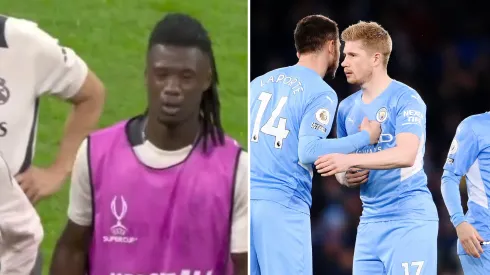 Lesão de Camavinga abre espaço para Real Madrid contratar campeão com o Manchester City. Fotos: Divulgação/ Laurence Griffiths/Getty Images)