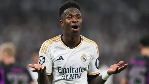 Vini Jr pelo Real Madrid (Photo by David Ramos/Getty Images)