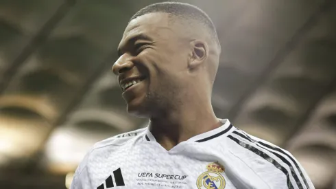 Mbappé após o seu primeiro jogo pelo Real Madrid.
