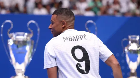 Mbappé estreia com gol no Real Madrid. Foto: David Ramos/Getty Images