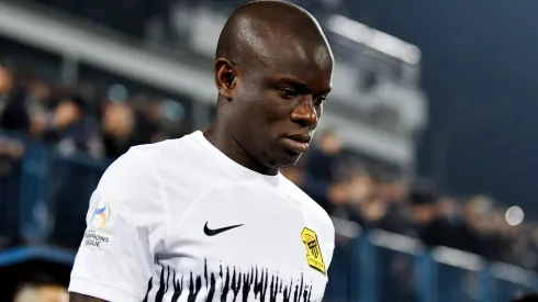 N'Golo Kanté, jogador do Al-Ittihad, da Arábia Saudita.<br />
. (Photo by Tolib Kosimov/Getty Images)