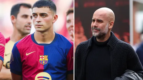 Guardiola quer tirar Pedro do Barcelona. Fotos: Eric Alonso e Alex Livesey/Getty Imagens