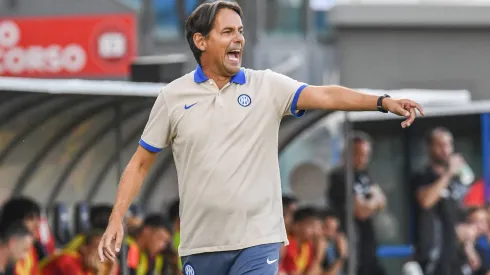 Simone Inzaghi segue com respaldo no comando da Internazionale (Foto: IPASport/ABACA/Imago)
