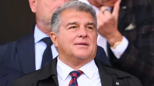 Barcelona: presidente Joan Laporta . (Photo by David Ramos/Getty Images)