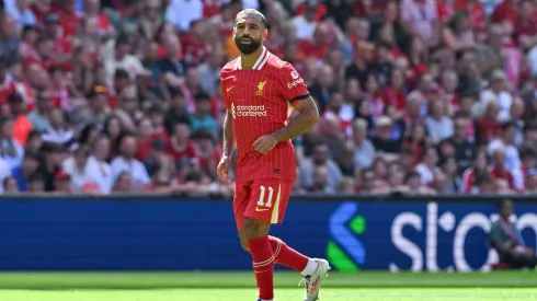 Salah em campo na partida amistosa entre Liverpool e Sevilla, no dia 11 de agosto de 2024. (News Images LTD / Alamy Stock Photo)<br />
(Photo by Cody Froggatt/News Images)