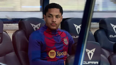 Vitor Roque, atacante do Barcelona. (Foto: Gerard Franco / IMAGO / ZUMA Press Wire)