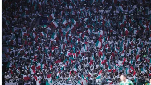 Torcida do Palmeiras em partida contra o Flamengo