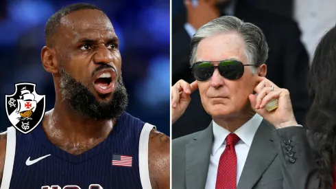 Dono do Liverpool terá encontro com o Vasco; LeBron James é citado. Fotos: Michael Reaves e Clive Mason/Getty Imagens