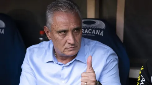 Tite técnico do Flamengo durante partida contra o Atletico-GO. Foto: Jorge Rodrigues/AGIF
