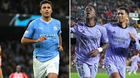 Real Madrid tem informação sobre o próximo ganhador da Bola de Ouro. Fotos: Michael Regan e Aitor Alcalde/Getty Imagens