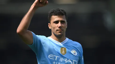Rodri com a camisa do Manchester City.
