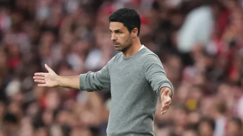 Mikel Arteta em partida pelo Arsenal