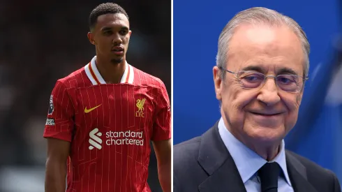 Real Madrid se anima com atitude nada agradável de Arnold no Liverpool; entenda. Fotos: Julian Finney e David Ramos/Getty Imagens