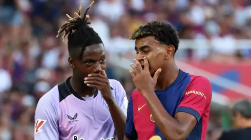 Amigos e rivais: O reencontro de Lamine e Nico. (Foto: Urbanandsport)