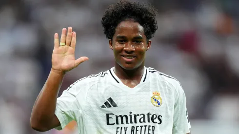 Endrick marcou em sua estreia pelo Real Madrid (Foto: Angel Martinez/Getty Images)
