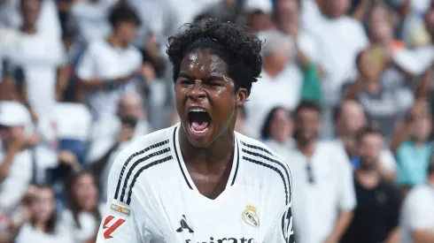 Endrick comemora primeiro gol dele no Real Madrid