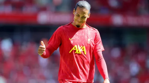 Virgil van Dijk em partida pelo Liverpool