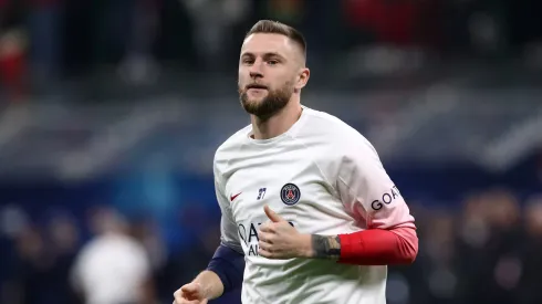 Milan Skriniar, zagueiro do PSG. (Photo by Marco Luzzani/Getty Images)