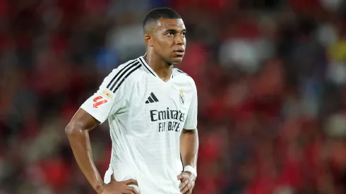 Kylian Mbappé, atacante do Real Madrid. (Photo by Alex Caparros/Getty Images)