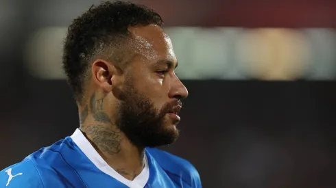Neymar em partida pelo Al Hilal