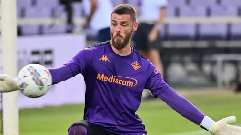 De Gea com a camisa da Fiorentina.