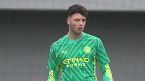 George Murray-Jones em partida pelo Manchester City sub-19