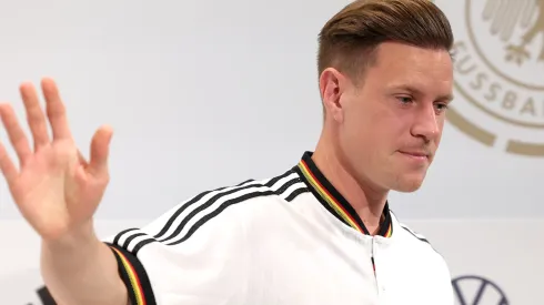 Ter Stegen abriu o jogo em entrevista coletiva (Foto: Alexander Hassenstein/Getty Images)