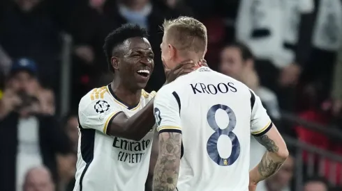 Vini Jr e Toni Kroos atuaram lado a lado pelo Real Madrid na última temporada.