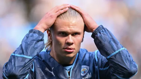 Haaland pode ser afetado com sanção que o City fica com medo de sofrer. Foto: Michael Regan/Getty Images