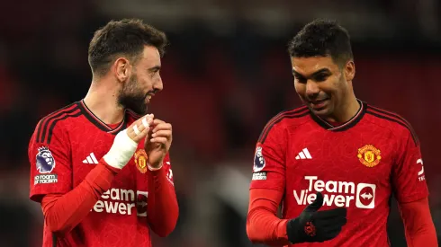 Bruno Fernandes e Casemiro juntos pelo Manchester United