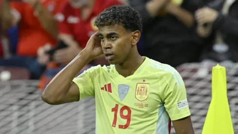 Lamine Yamal, da seleção espanhola, na partida entre Suíça vs Espanha, na Liga das Nações. (Foto: IMAGO / Pius Koller)
