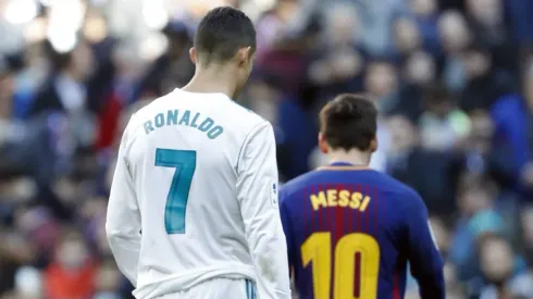 Cristiano Ronaldo e Messi duelaram por Real Madrid x Barcelona.