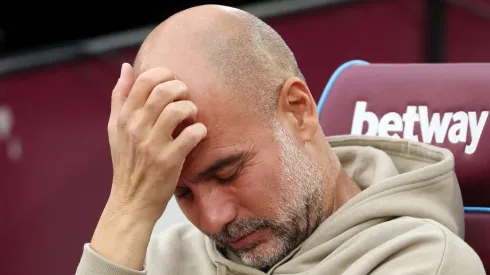 Guardiola lamenta lesão de zagueiro do City. Foto: Richard Pelham/Getty Images