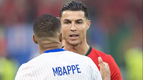 Cristiano Ronaldo e Kylian Mbappé se enfrentaram pela Eurocopa 2024.