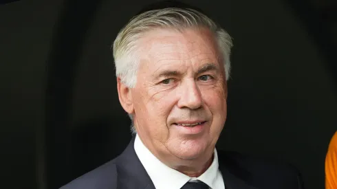 Carlo Ancelotti em partida pelo Real Madrid