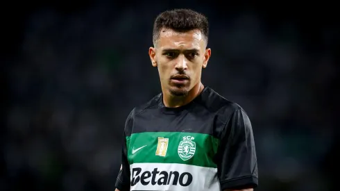Pedro Gonçalves durante o confronto entre Sporting e Porto pela Liga Portugal, no dia 31 de agosto de 2024. (SPP Sport Press Photo. / Alamy Stock Photo)