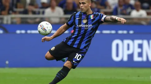 Lautaro Martínez em ação pela Inter de Milão (Foto: Marco Luzzani/Getty Images)