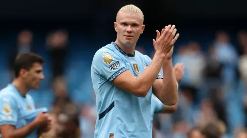 Haaland em partida pelo Manchester City