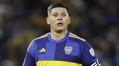 Marcos Rojo, com a camisa do Boca Juniors, pode chegar ao Palmeiras.