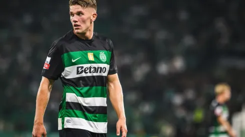 Gyokeres durante o clássico entre Sporting e Porto pela Liga Portugal, no dia 31 de agosto de 2024. (Sipa US / Alamy Stock Photo)