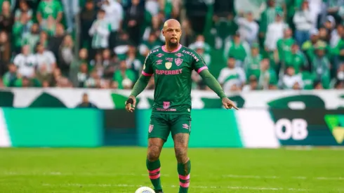 Felipe Melo em ação durante a partida entre Juventude e Fluminense pelo Brasileirão, no dia 15 de setembro de 2024. (Associated Press / Alamy Stock Photo)