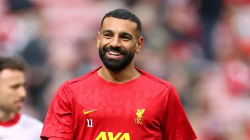 Mohamed Salah deve deixar o Liverpool e possível destino já foi revelado na imprensa inglesa. (Photo by Carl Recine/Getty Images)